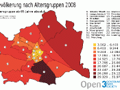 Bevölkerung nach Altersgruppen 2008 – Altersgruppe ab 65