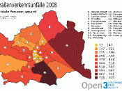 Straßenverkehrsunfälle 2008 – verletzte Personen gesamt