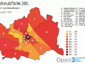 Wohnnutzfläche in m² pro BewohnerIn